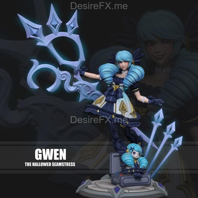 英雄联盟吉安娜 3D打印模型|League of Legends Gwen – 3D Print Model STL