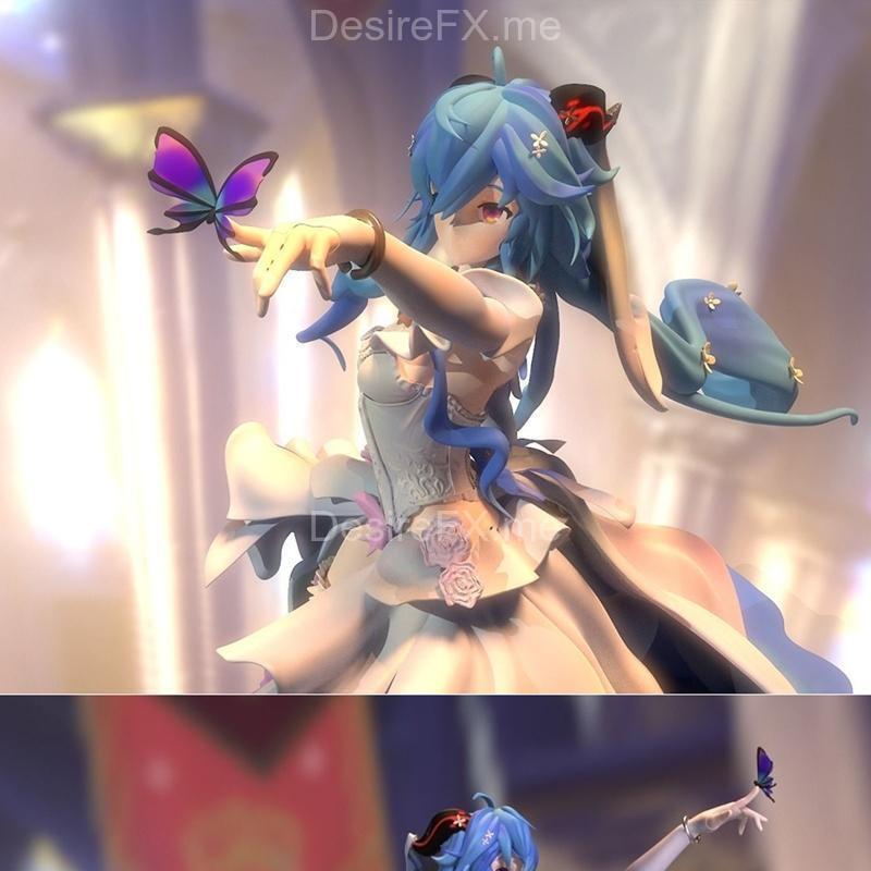 甘雨婚纱 3D打印模型|Ganyu Wedding Dress – 3D Print Model STL