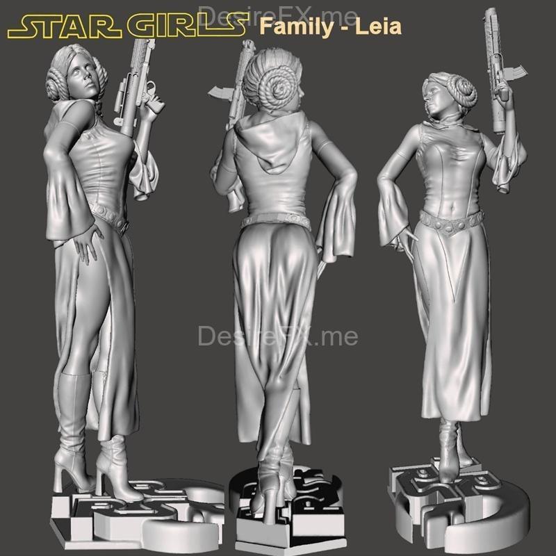 SPARX星之少女1-2家庭模型3D打印版|Star Girls 1-2 – Family by SPARX – 3D Print Model STL