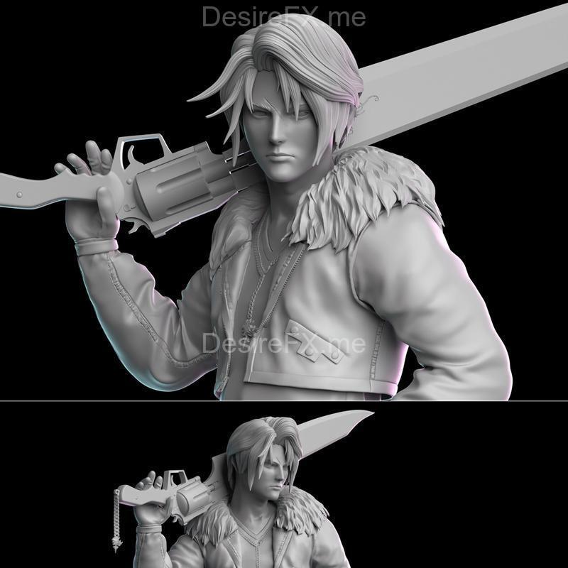SQALL莱昂哈特 3D打印模型|Squall Leonhart – 3D Print Model STL