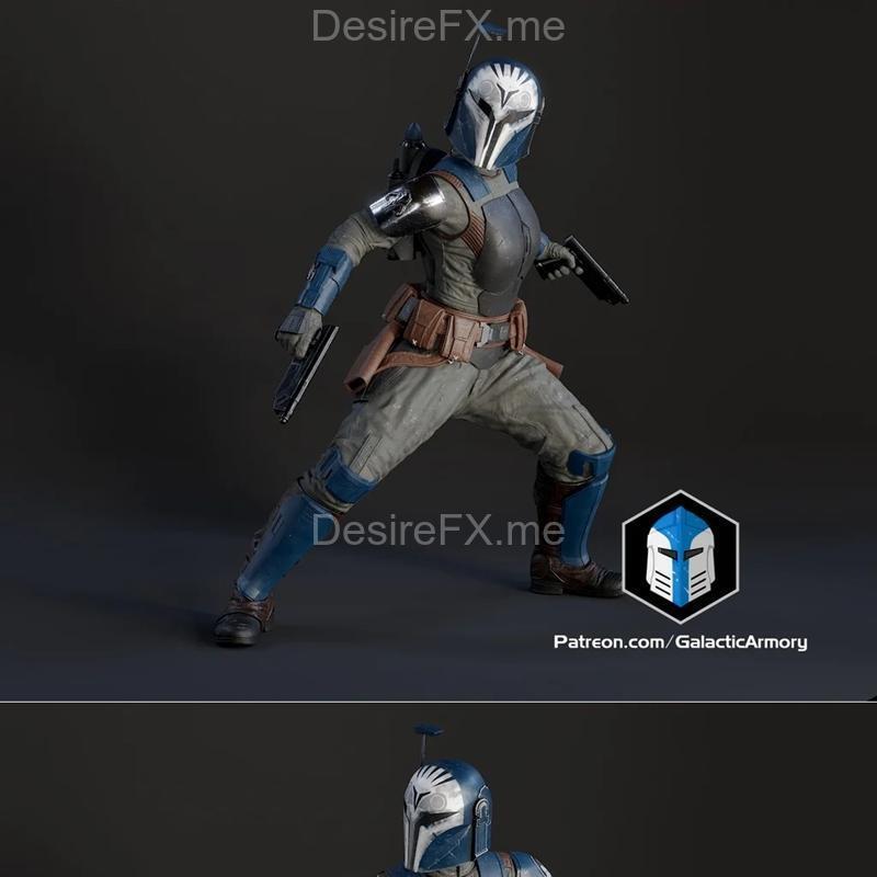 博坎坦3D打印模型（姿态4）|Bo Katan Figurine – Pose 4 – 3D Print Model STL