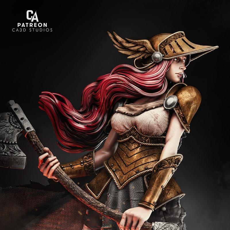 Ca 3D Studios - 女武神 - 3D打印模型|Ca 3d Studios – Valkyrie – 3D Print Model STL