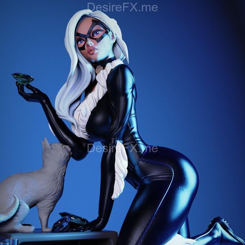 黑猫 - 3D打印模型|Black Cat – 3D Print Model STL