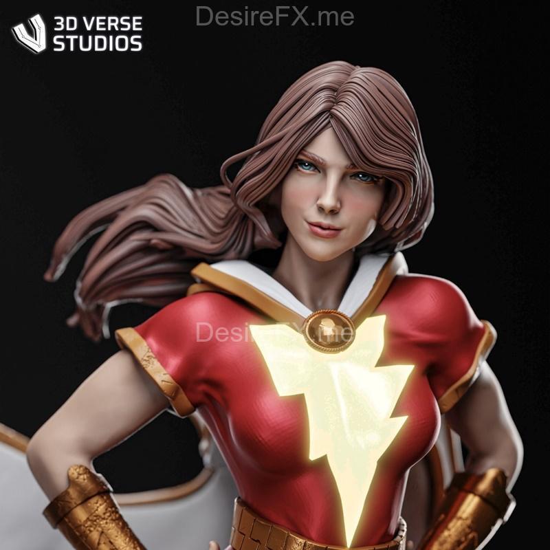 3D打印模型：玛丽女武神造型|3d Verse Studios – Mary Marvel – 3D Print Model STL