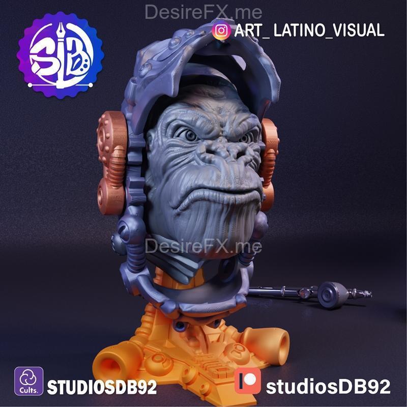 Gorila Mecanico 3D打印机械哥斯拉模型|Gorila Mecanico – 3D Print Model STL