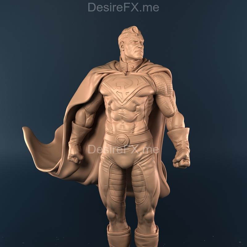 红超人 - 3D打印模型|Red Superman – 3D Print Model STL