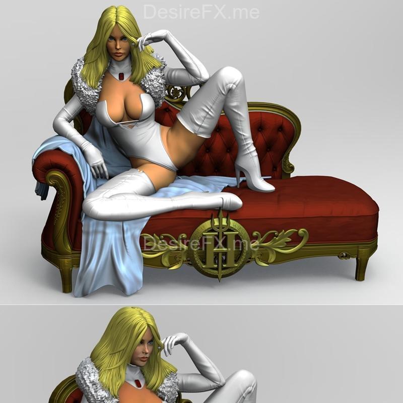 艾玛·弗罗斯特 3D打印模型|Emma Frost – Sexy Chick – 3D Print Model STL