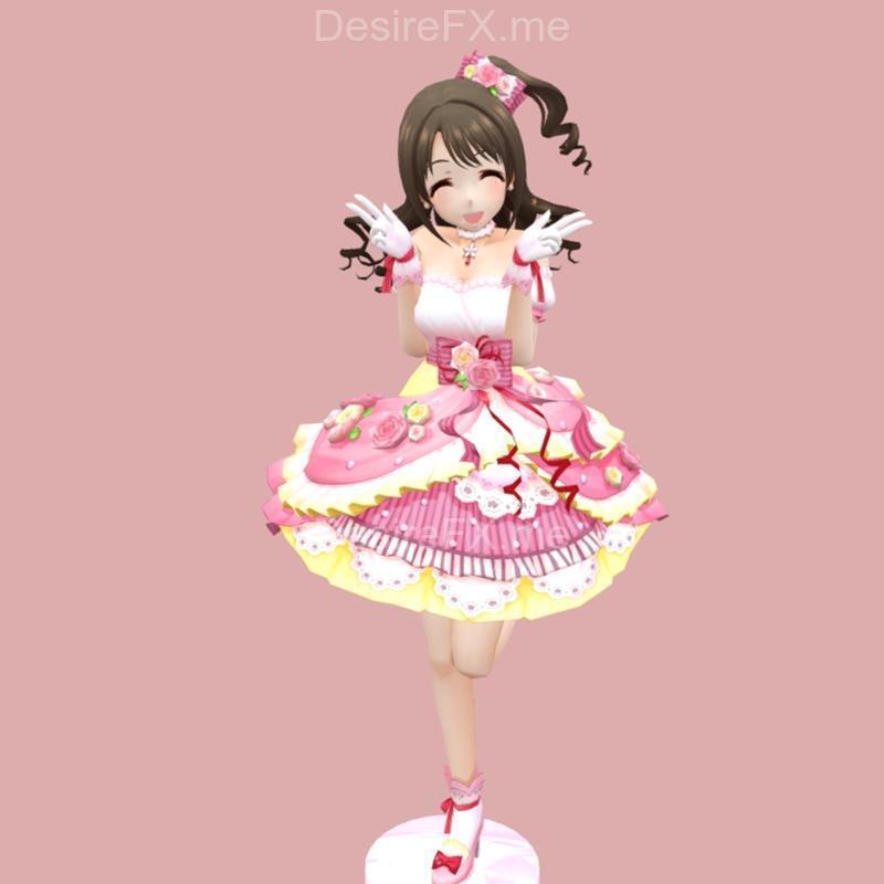偶像大师 乌崎角色 3D打印模型|Idolmaster Character – Uzuki – 3D Print Model STL