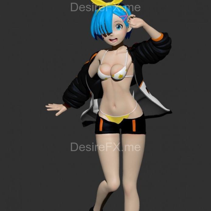 ReZero 3D打印模型：艾尔·冯角色造型还原|Rem – ReZero – 3D Print Model STL