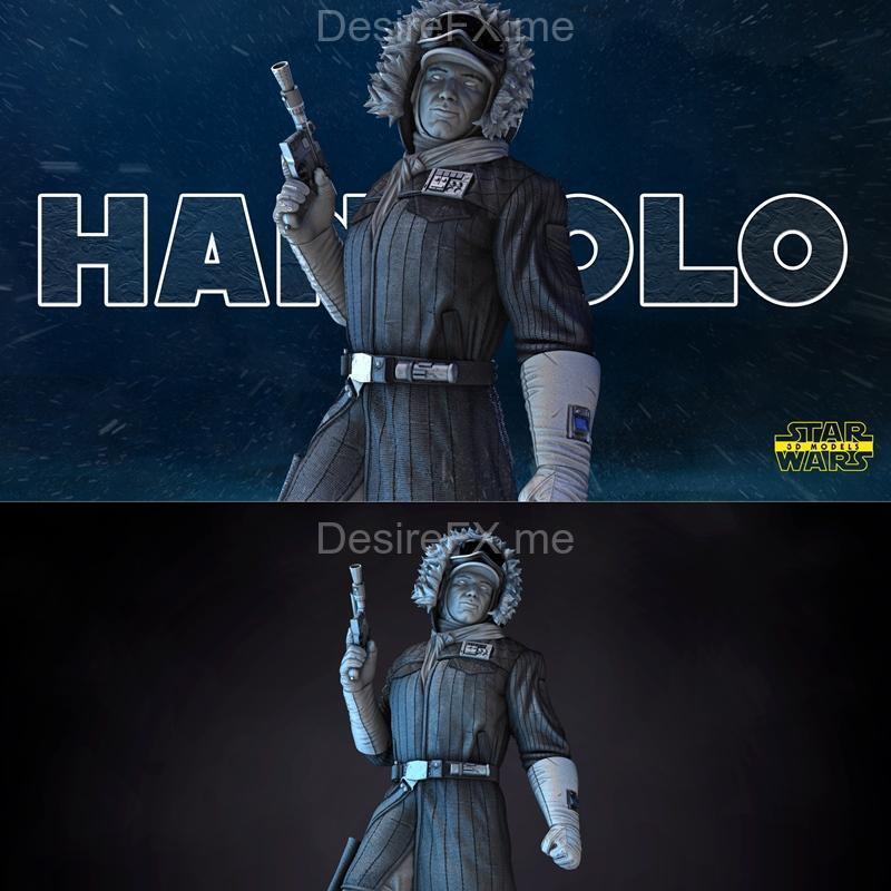 星战汉 Solo 雪地服 3D打印模型|Star Wars – Han Solo Snow Suit Sculpture – 3D Print Model STL