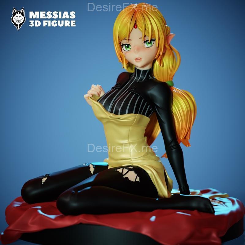 梅赛德斯——瑞萝· Hakubi 与害羞精灵 3D打印模型|Messias – Ryoko Hakubi and Tsundere Elf – 3D Print Model STL