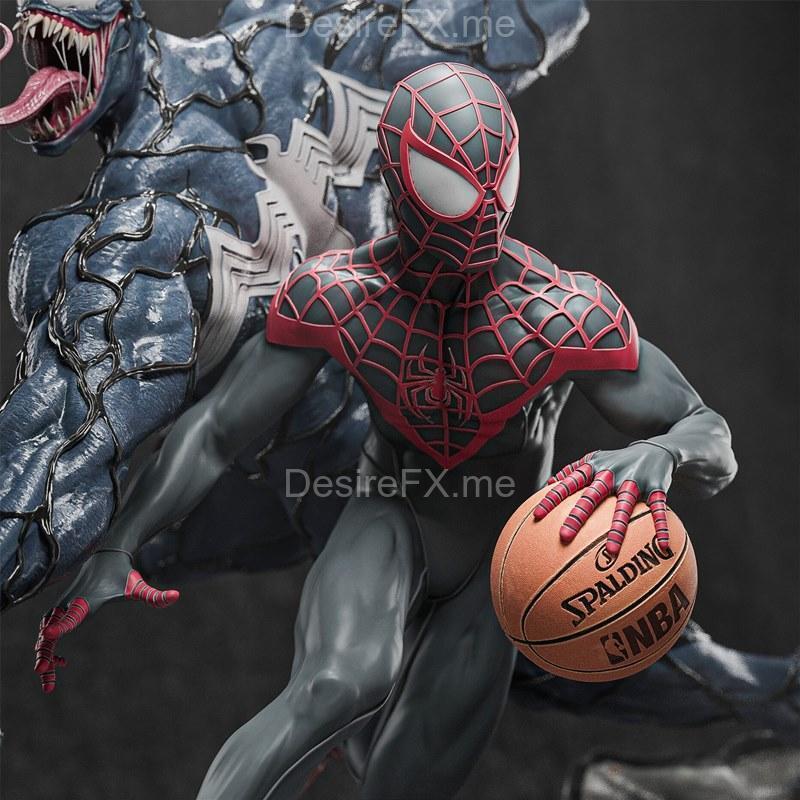 蜘蛛侠（迈尔斯·莫拉莱斯）对战毒液 3D打印模型|Ca 3d Studios – Spiderman (Miles Morales) Versus Venom – 3D Print Model STL