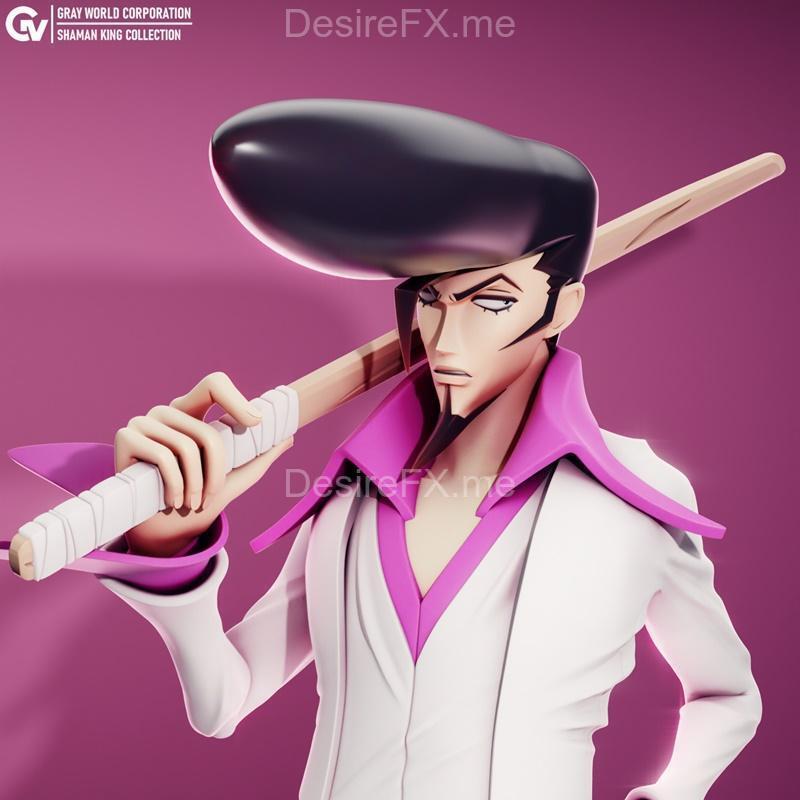 宇野实彩子 - 神话时代 - 萨满王3D打印模型|Umemiya Ryunosuke – Shaman King – 3D Print Model STL