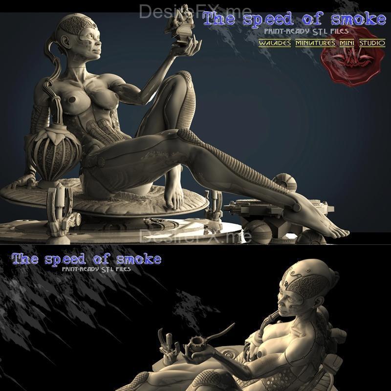 Walades Studio - 烟火之速 - 3D打印模型|Walades Studio – The speed of smoke – 3D Print Model STL