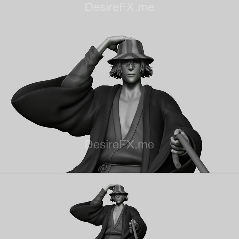 乌鸦斋 3D打印模型|Urahara Kisuke from Bleach – 3D Print Model STL