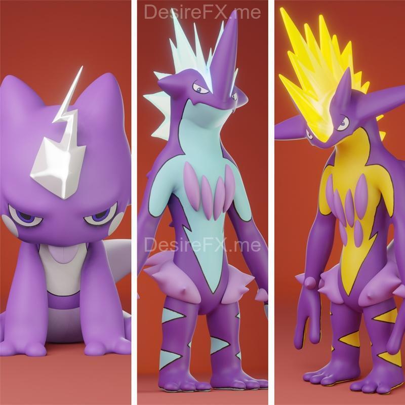 宝可梦 Toxel 3D打印模型|Pokemon Toxel Evolution Pack – 3D Print Model STL