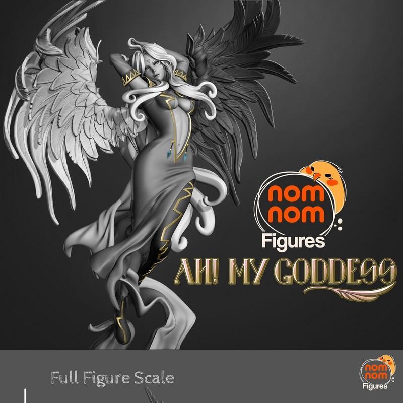 NomNom工作室《我的女神》3D打印模型|NomNom Figures – Ah! My Goddess! – 3D Model Print