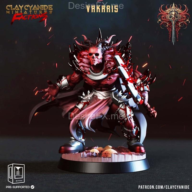 克莱因紫晶迷你模型：vakaris、vexthar、xerxes、xyron、zarakesh 3D打印雕塑|Clay Cyanide Miniatures – Vakaris, Vexthar, Xerxes, Xyron, Zarakesh – 3D Print Model STL
