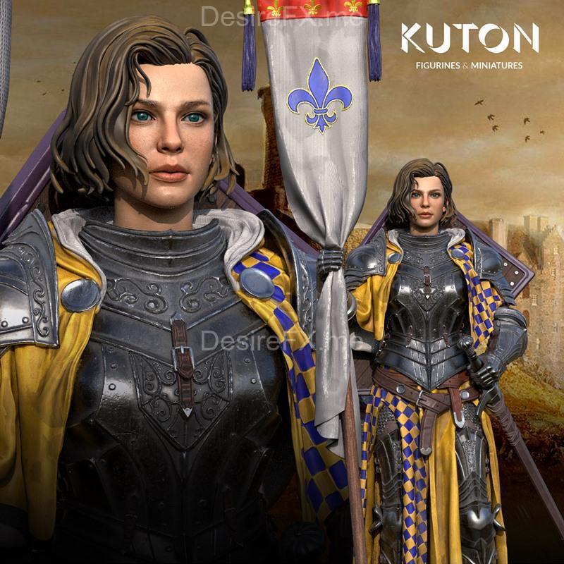 Kuton 战争女神3D打印模型|Kuton – Joan of Arc – 3D Print Model STL
