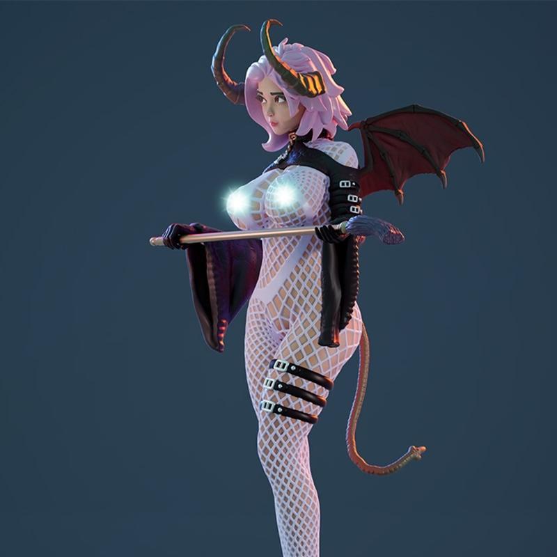 3D打印模型：性感吸血鬼女妖BDSM角色|Sexy bdsm Succubus – B – 3D Print Model STL
