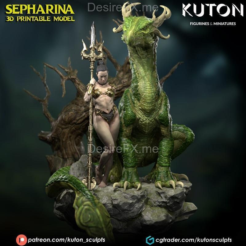Kuton 3D打印模型：SEPHARINA角色模型|Kuton – SEPHARINA – 3D Print Model STL