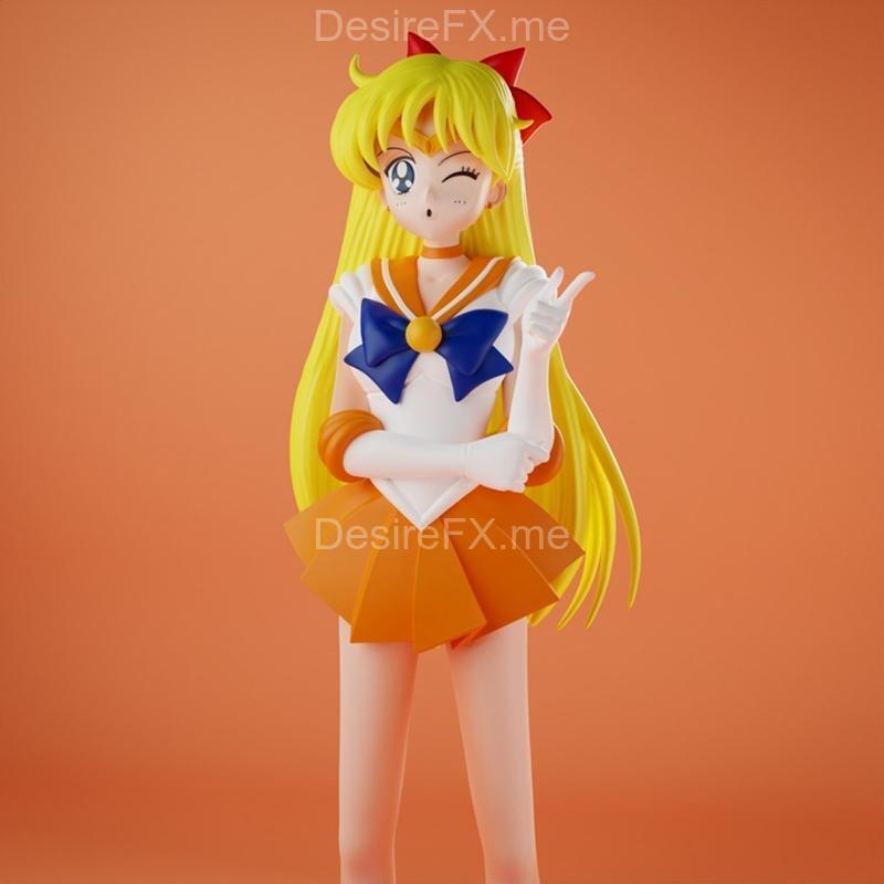 蓝色喷雾 - 侍魂星宫 - 3D打印模型|Blue Spray – Sailor Venus – 3D Print Model STL