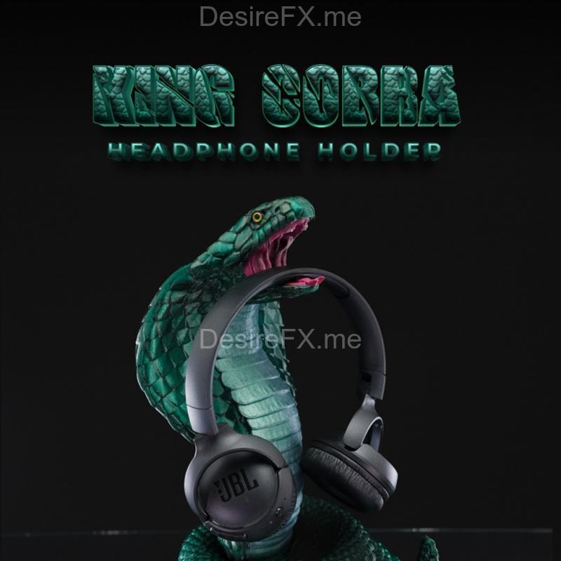 King Cobra 3D打印耳机架模型|King Cobra Headphone Holder – 3D Print Model STL