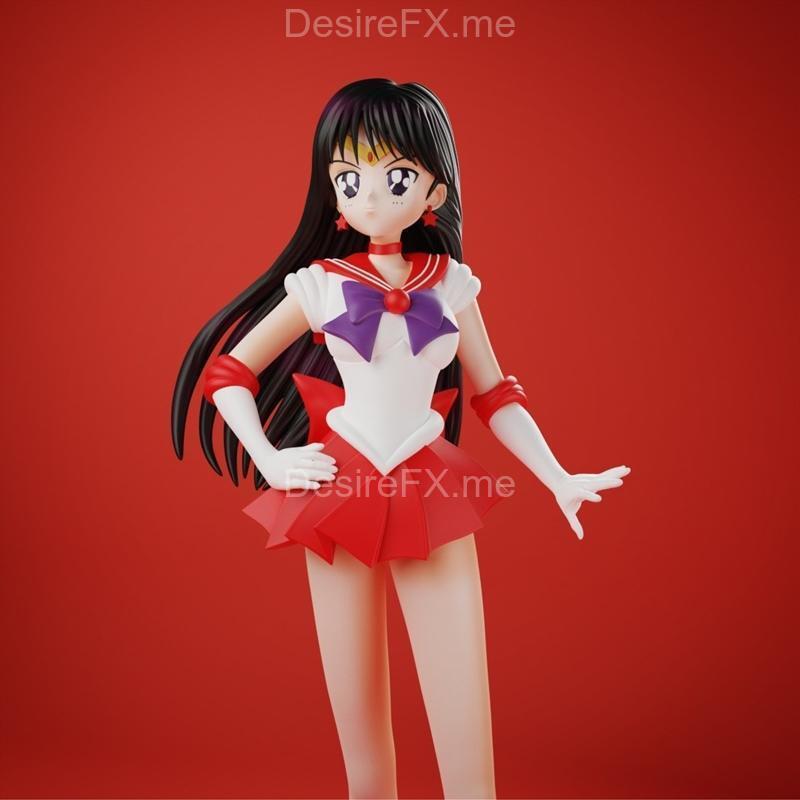 蓝喷雾 - 爱舰火星 - 3D打印模型|Blue Spray – Sailor Mars – 3D Print Model STL