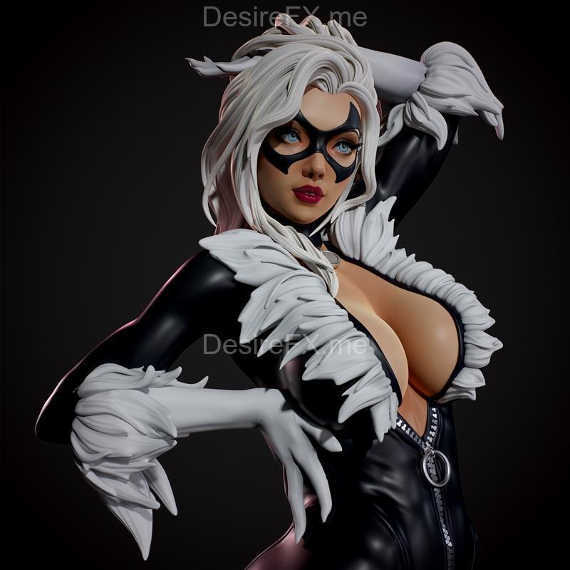 黑猫 3D打印模型|Black Cat by Polina Shaman – 3D Print Model STL