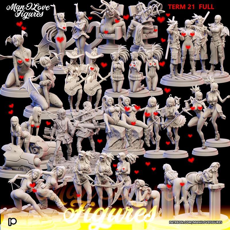 Term 21 3D打印模型：角色图鉴系列|Man I Love Figures – Term 21 – 3D Print Model STL