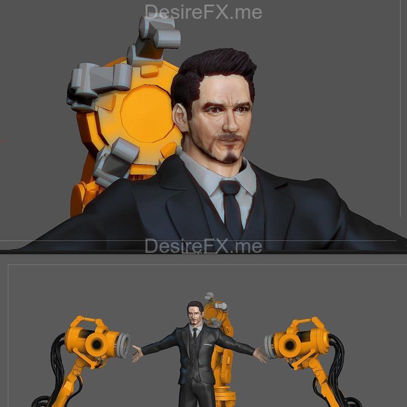 图幅大师 - 铁人机械臂 - 复刻版3D打印模型|Figuremaster – Ironman Gantry Tony Stark – 3D Print Model STL
