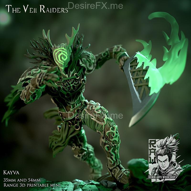 凯瓦·契约之誓——森林精灵生活装甲 3D打印模型|Ronin Arts Workshop – Kayva The Pact Sworn – Forest Elf Living Armor – 3D Print Model STL