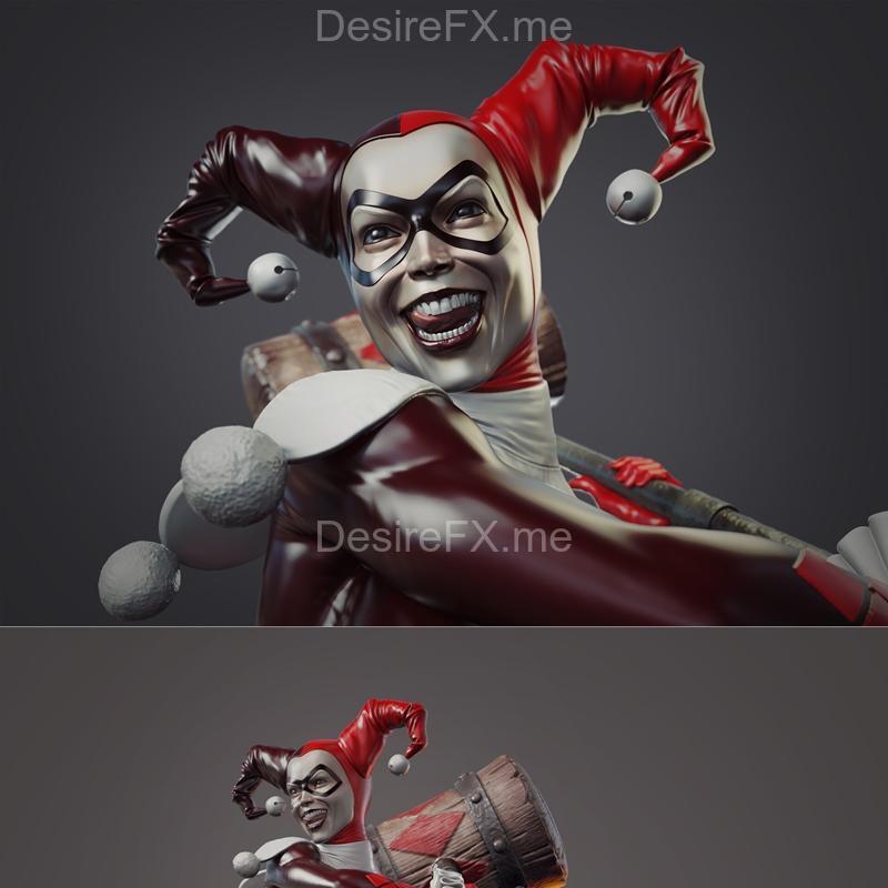 Lucas Somariva 设计的哈莉奎因3D打印模型|Lucas Somariva – Harley Quinn – 3D Print Model STL
