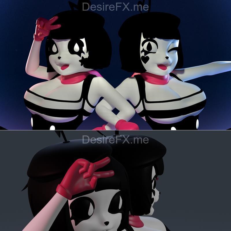 Mime与Dash甜点与Chuchu——3D打印模型|Mime and Dash Bonbon and Chuchu – 3D Print Model STL