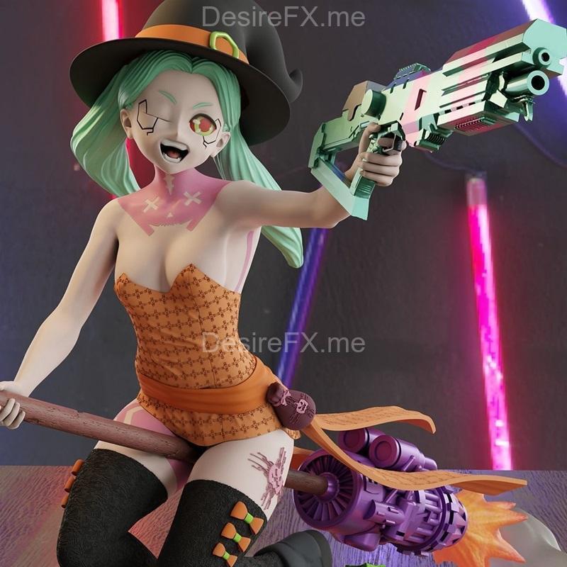 赛博朋克边缘狂奔者——蕾贝卡3D打印模型|Rebecca Halloween – Cyberpunk Edgerunners – 3D Print Model STL