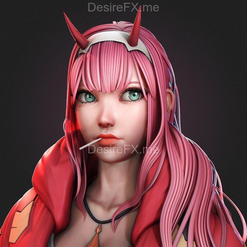 零点二——甜心——3D打印模型|Zero Two – DARLING – 3D Print Model STL