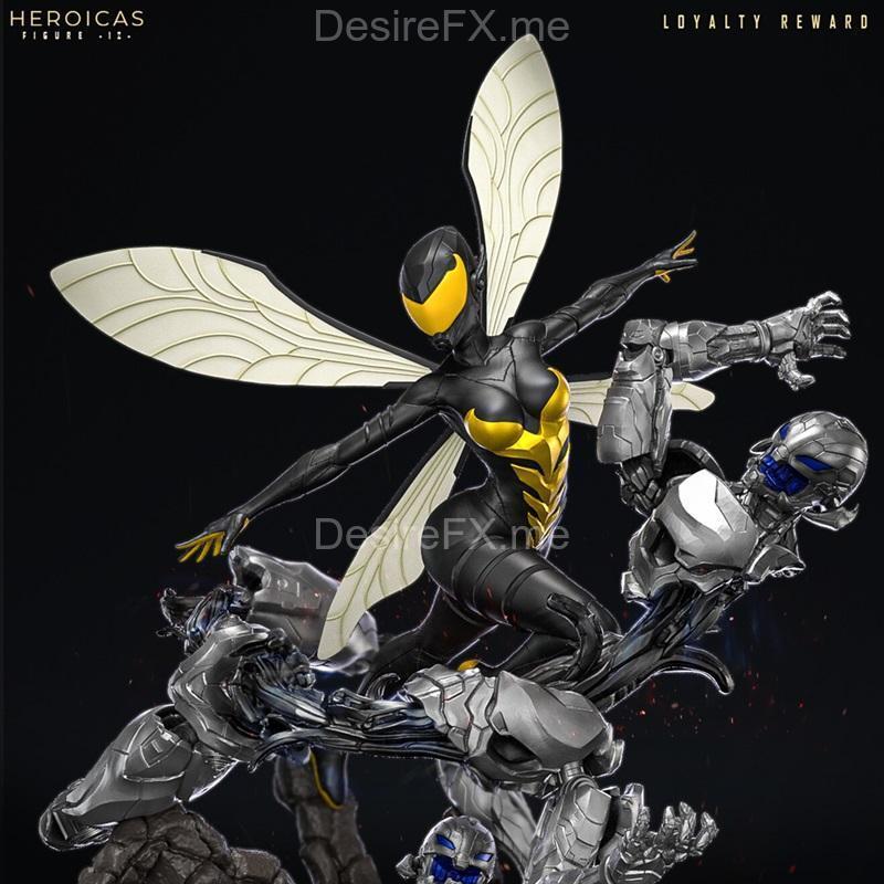 英雄级作品12 - 蜜蜂角色 - 3D打印模型|Heroicas – Figure 12 – Wasp – 3D Print Model STL