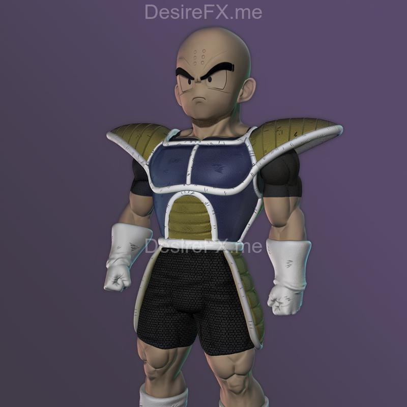 名场面3D打印模型：克林-名护|Krillin Namek – 3D Print Model STL