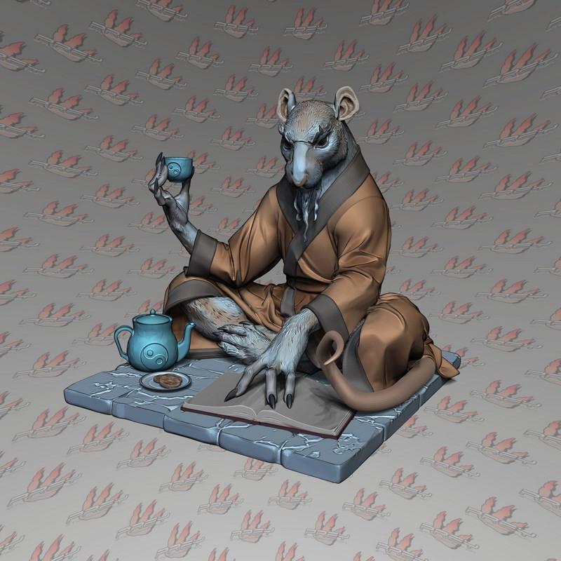 Master Splinter - 变形金刚忍者龟 - 3D打印模型|Master Splinter – Teenage Mutant Ninja Turtles – 3D Model Print