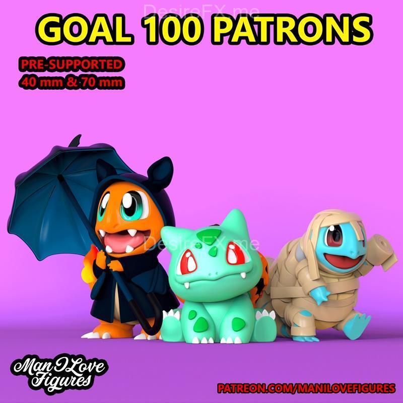 我爱的造型——万圣节伙伴——3D打印模型|Man I Love Figures – HALLOWEEN PALS – 3D Print Model STL