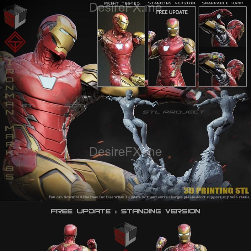 铁甲战将 - Mk85 - 3D打印模型|Iron Man – Mk 85 – 3D Print Model STL