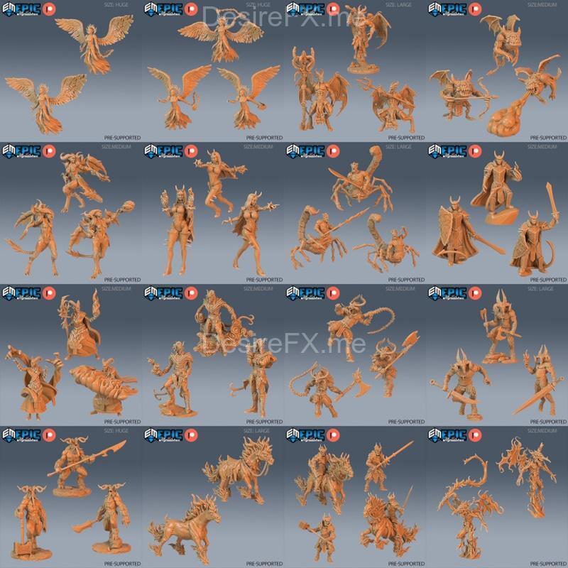 恶魔污秽 3D打印模型|Epic Miniatures – Demonic Foulness – 3D Print Model STL