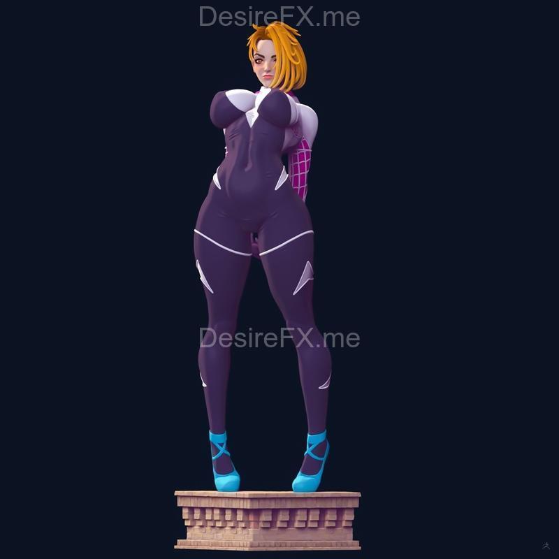 格温·斯黛西超大拉伸蜘蛛侠4种变体3D打印模型|Gwen Stacy Thicc Stretching Spiderman 4 Variations – 3D Print Model STL