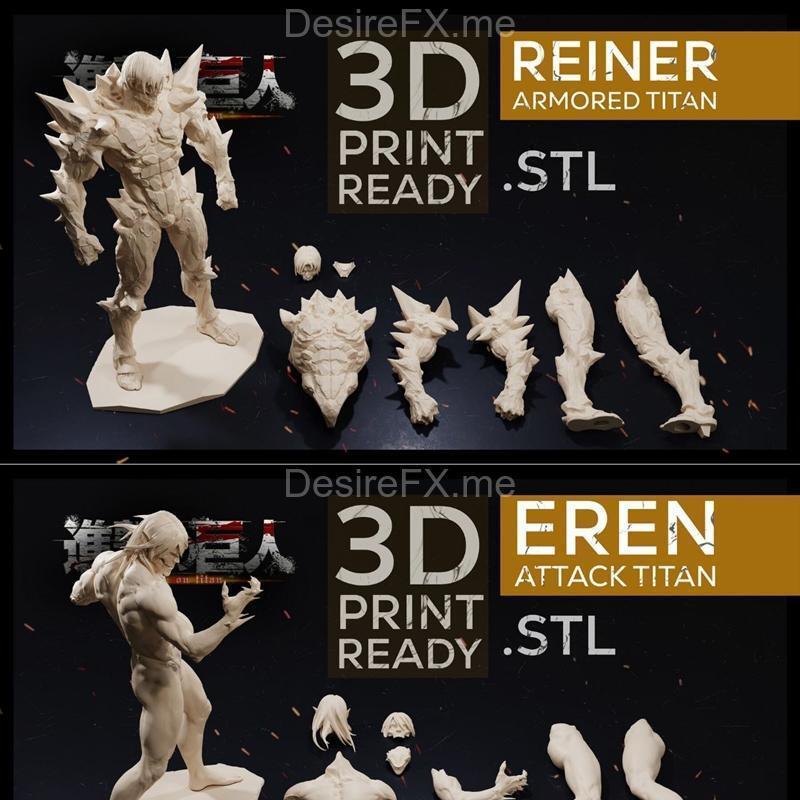 ZBrush速成建模 | 3D打印模型 | STL格式|Speed Sculpt in Zbrush – This TITAN BUNDLE – 3D Print Model STL