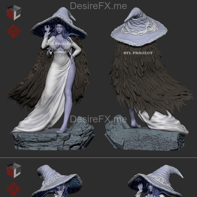 Ranni女巫雕像 3D打印模型|Ranni statue of witch – 3D Print Model STL