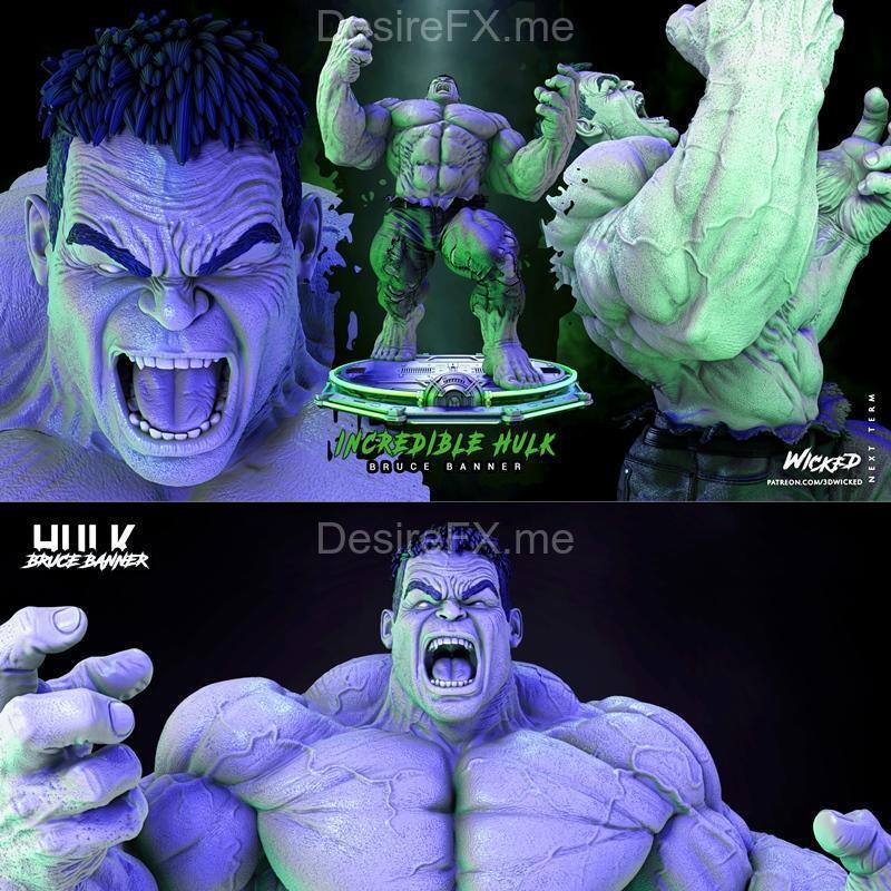 WICKED - 奥创雕塑 - 3D打印模型|WICKED – Hulk Sculpture – 3D Print Model STL