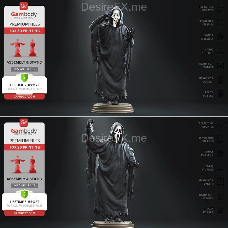 Gambody – 亡灵低语 – 3D打印模型|Gambody – Ghostface Scream – 3D Print Model STL