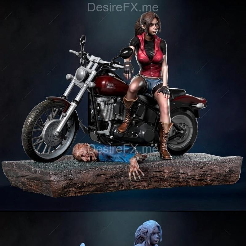 克莱尔·雷德菲尔德摩托车 3D打印模型|Claire Redfield Motorcycle – 3D Print Model STL