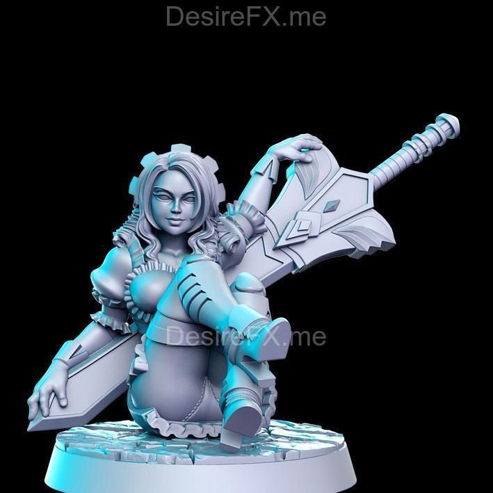 Verana与Shareena 3D打印模型|Verana – Female Vampire and Shareena – Maid Guard – 3D Print Model STL