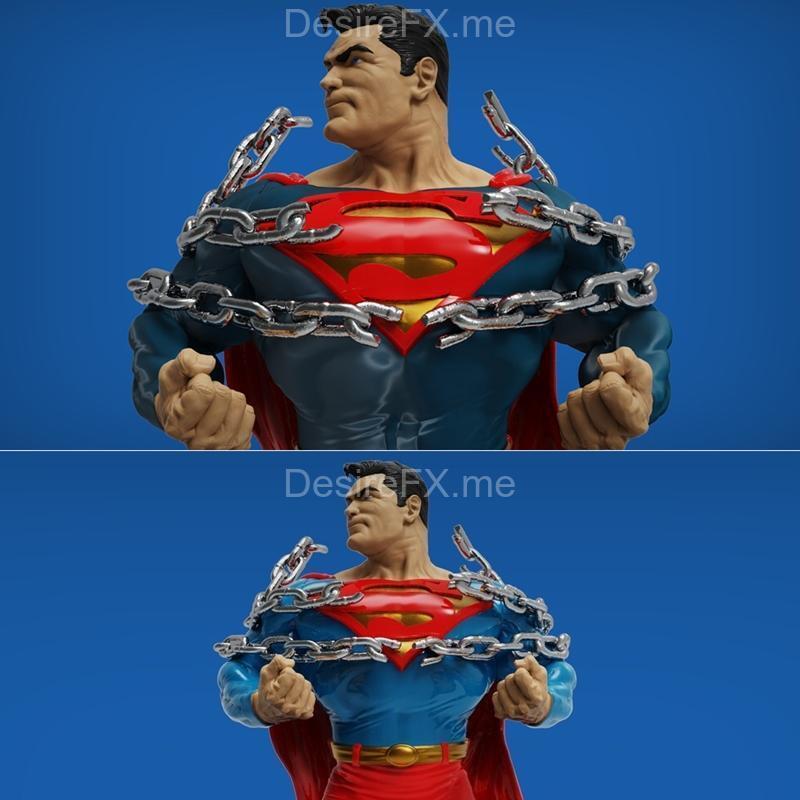 超人挣脱束缚——3D打印模型|Superman Breaking Chains – 3D Print Model STL